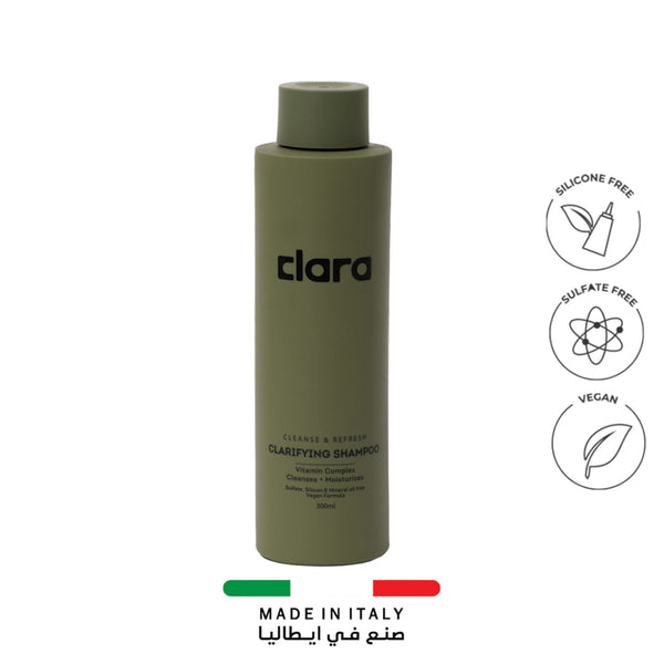 Clara Clarifying Hair Shampoo Vitamin-Enhanced Sulfate-Free Formula 300 ml