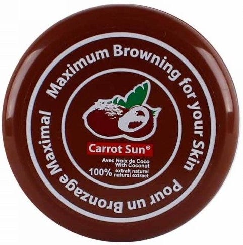 Carrot Sun Tan Accelerating Cream Coconut L-Tyrosine Carrot Oil 350 ml