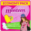 Private Miss Teen Ultra Thin Regular Sanitary Pads with Wings, 20 Pads