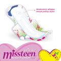 Private Miss Teen Ultra Thin Regular Sanitary Pads with Wings, 20 Pads