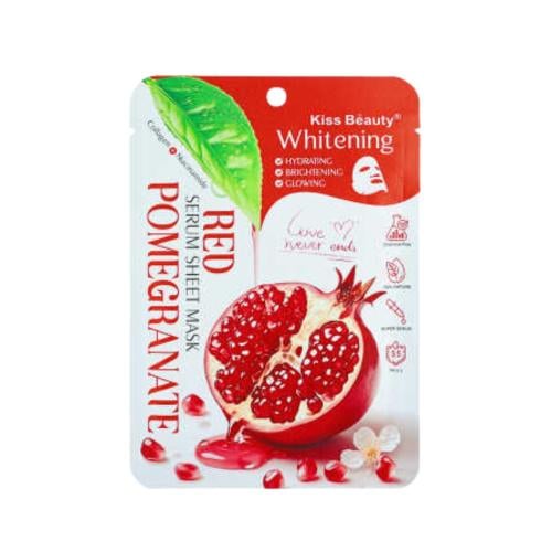 Kiss Beauty Pomegranate Skin Radiance Face Mask, Moisturizing and Nourishing Formula