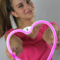 WeCool DIY Heart Butterfly Neon Wall Lights, Flexible LED Decor, USB or 3 AA Battery Powered