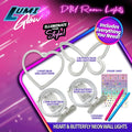 WeCool DIY Heart Butterfly Neon Wall Lights, Flexible LED Decor, USB or 3 AA Battery Powered
