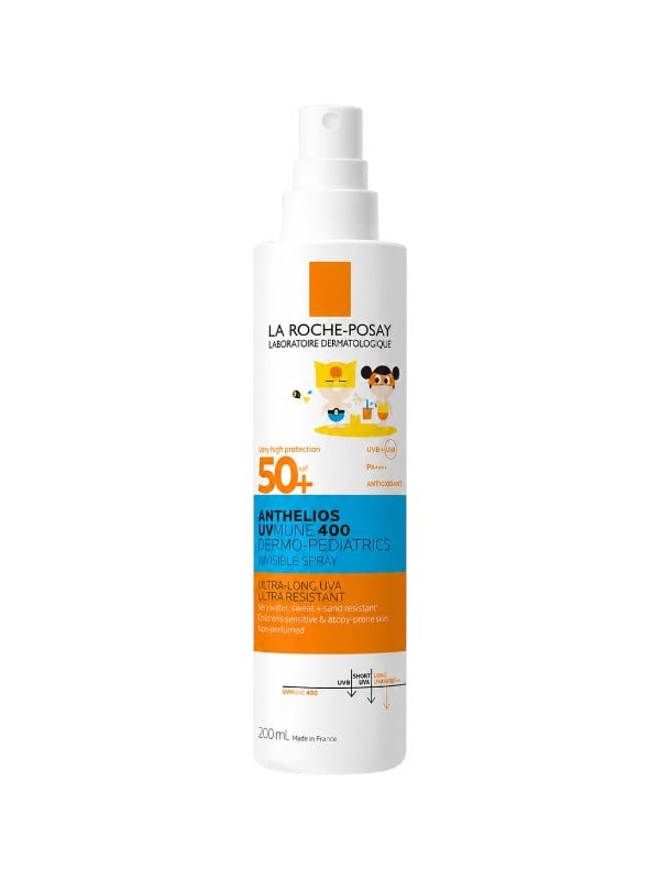 La Roche-Posay Kids Sunscreen Spray SPF50+ Broad-Spectrum UVA/UVB Protection UVMune 400 200ml