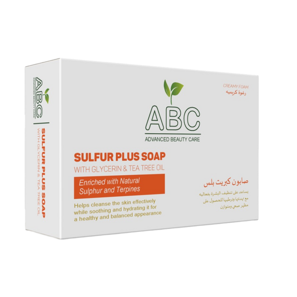ABC Sulfur Plus Soap Tea Tree Oil Cleansing and Soothing Bar