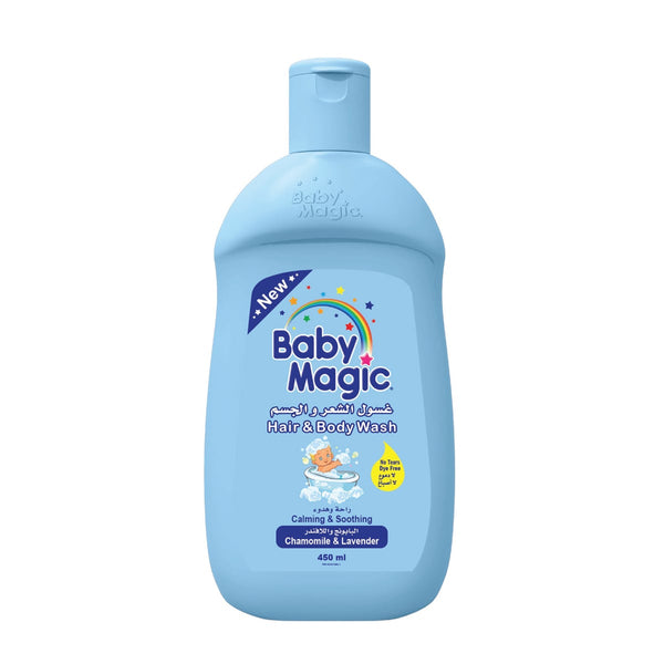 Baby Magic Hair & Body Wash 2-in-1 Chamomile Lavender Aloe Vera 450ml