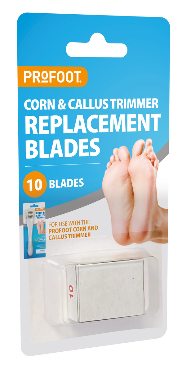 Profoot Corn and Callus Trimmer Replacement Blades, 10 Pieces