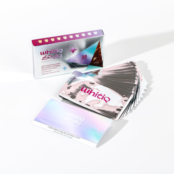 Whitiq 6% HP Dry Teeth Brightening Strips, Clove