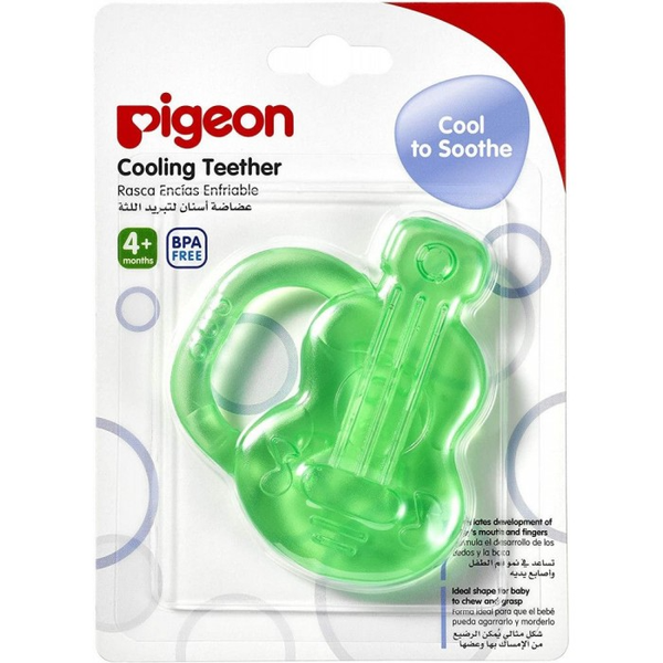 Pigeon Cooling Teether Quitar, Baby Teething Toy, Cooling Gum Comfort