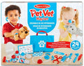 Melissa & Doug Examine and Treat Pet Vet Play Set, 24-Piece Pretend Veterinary Kit