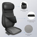 Comfier CF-2317 Shiatsu Neck and Back Massager with Heat, 8-Node Rollers, PU Leather