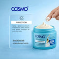 Cosmo Hyaluronic Acid Serum Body Cream Lightweight Hydrating Formula 400ml