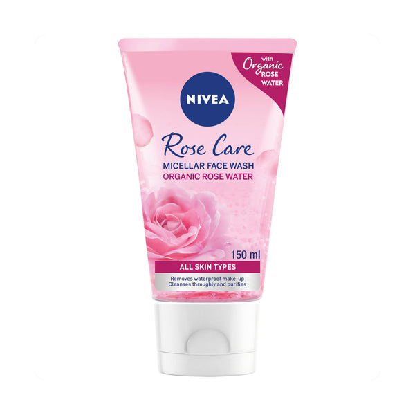 Nivea Micellar Rose Face Wash Cleansing Gel with Organic Rose Water 150ml