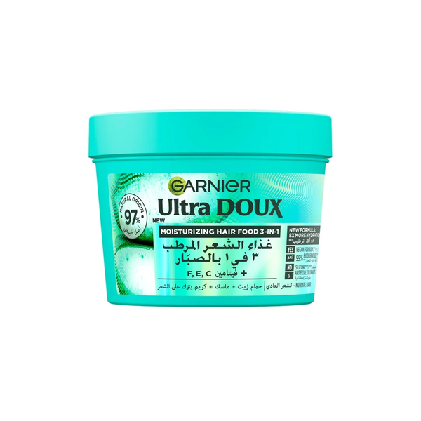 ULTRA DOUX Hair Food Moisturising Aloe Vera 3-in-1 Hair Mask for Normal Hair 390ml