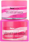 Face Facts Strawberry Ripple Lip Mask Shea Butter Pink & White 20 g