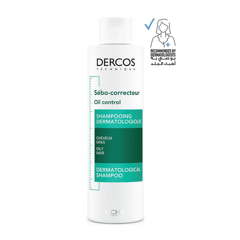 Vichy Dercos Oil Control Shampoo Purifying Gel Anti-Sebum Complex 200ml