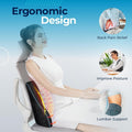 Comfier CF-1503 Chair Back Support Massage Pillow with Heat and Vibration