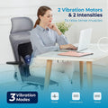Comfier CF-1503 Chair Back Support Massage Pillow with Heat and Vibration