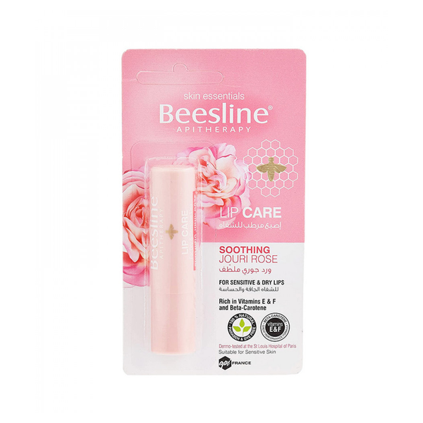 Beesline Rose Rose Lip Balm with Rosehip Oil Soft Pink Finish