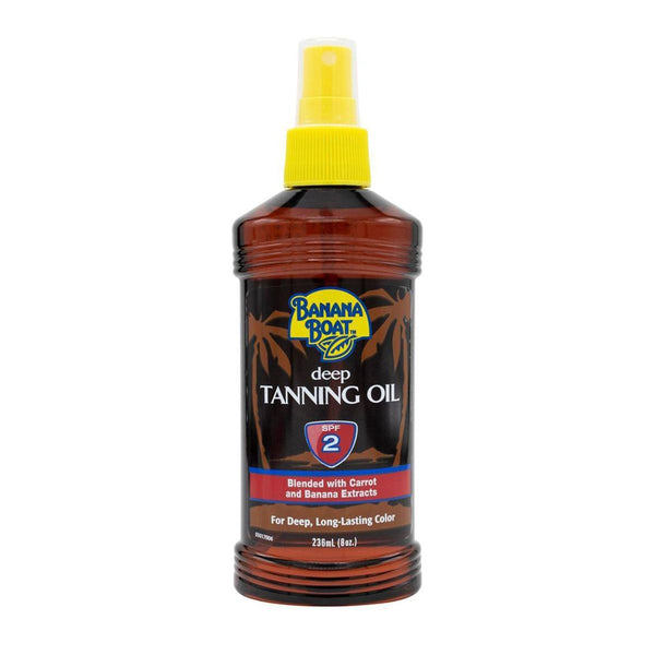 Banana Boat Deep Tanning Oil SPF 2 Banana Carrot Extracts Coconut Oil 236 ml