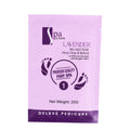 Spa System Lavender Pedicure Set, Sea Salt Soak, Sugar Scrub, Clay Mask and Massage Butter, 4 Pieces