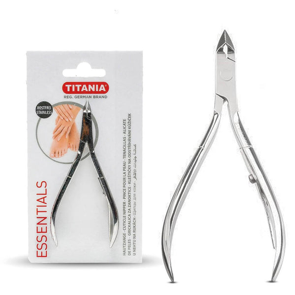 Titania Cuticle Nipper Silver Stainless Steel Precision Blades 1059