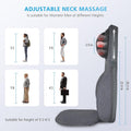 Comfier Shiatsu Neck and Back Massager with Heat, Rolling Massage, Linen CF-2113