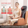 Comfier Shiatsu Neck and Back Massager with Heat, Rolling Massage, Linen CF-2113