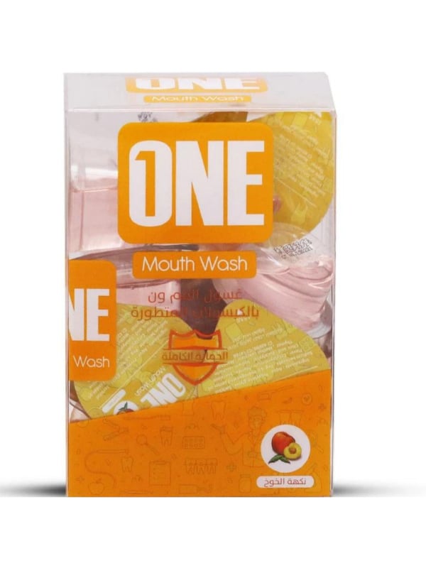 The One Advanced Mouthwash Capsules Peach Flavor Alcohol-Free 20 Capsules, 15 ml