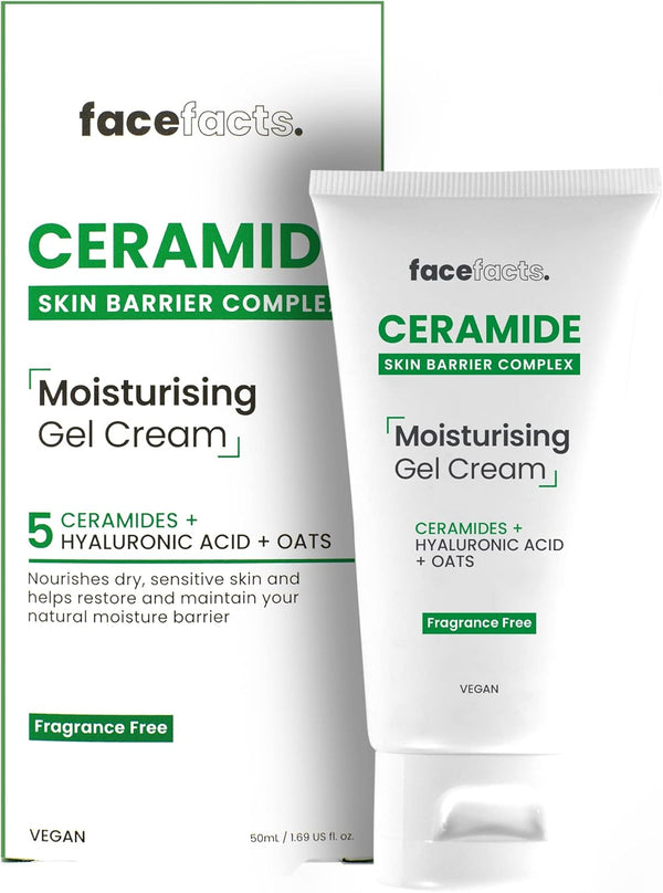 Face Facts Ceramide Moisturising Gel Cream Sensitive Skin 50 ml