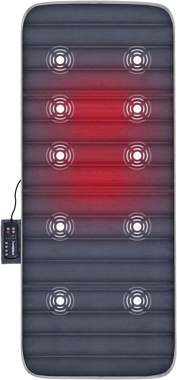 Comfier CF-3603S Full Body Vibration Massage Mat, Heat Therapy, 3 Intensities, 5 Modes