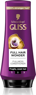 Gliss Full Hair Wonder Fullness Conditioner Strengthening Care for Fragile Hair 360 ml