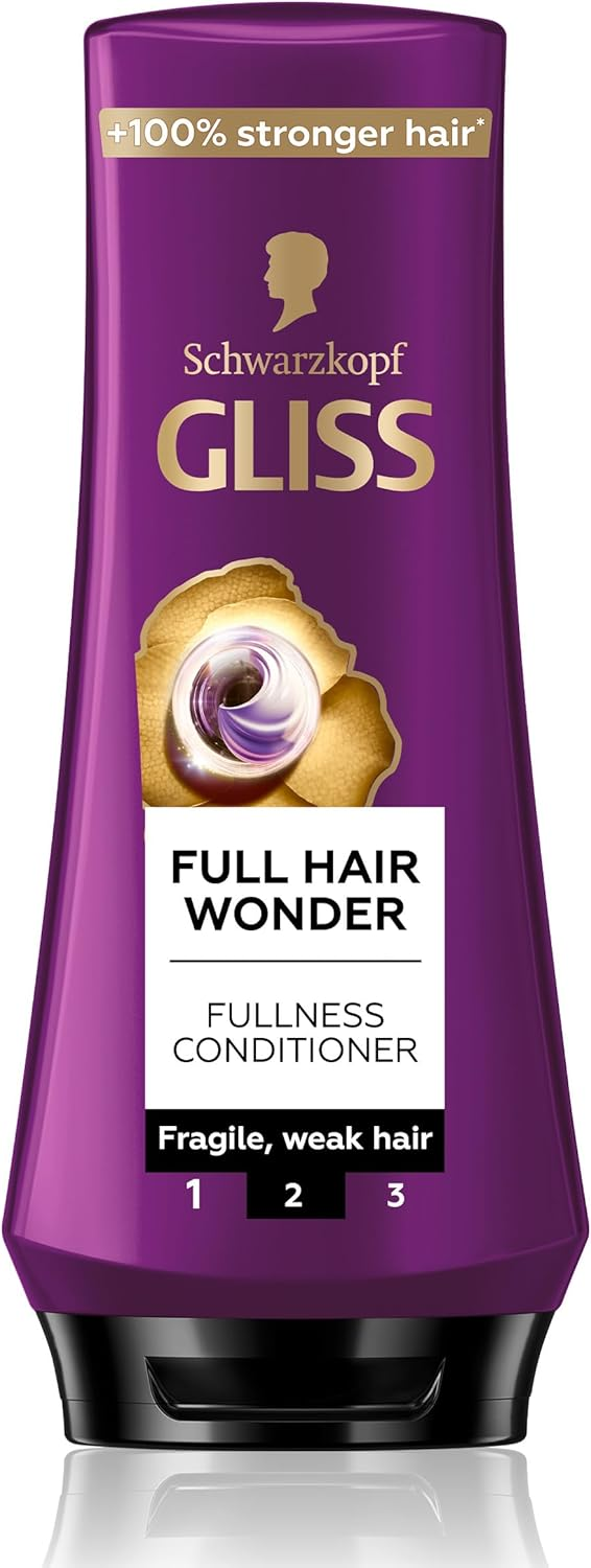 Gliss Full Hair Wonder Fullness Conditioner Strengthening Care for Fragile Hair 360 ml