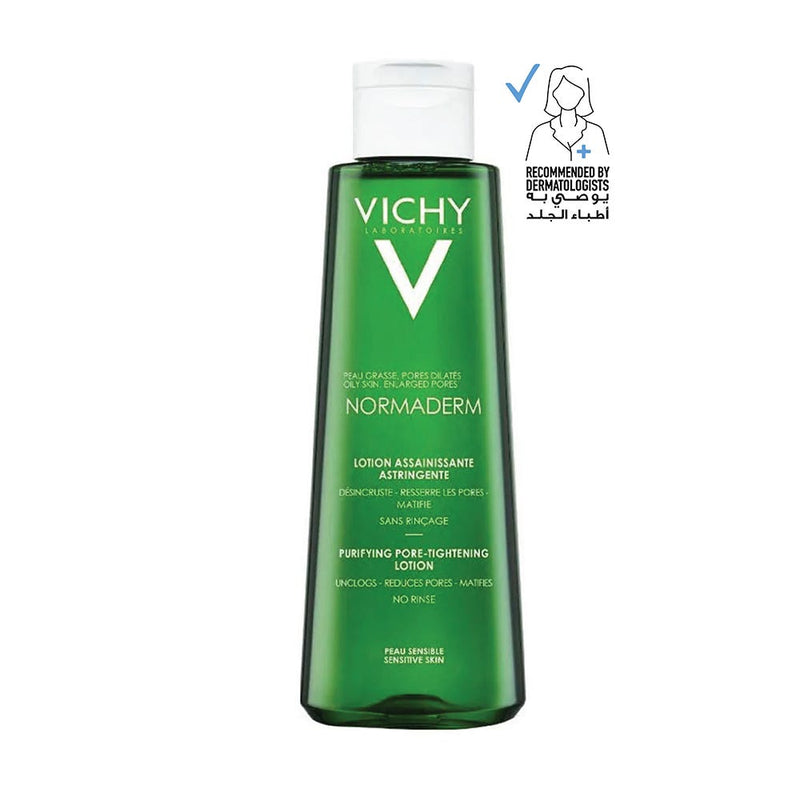 Vichy Normaderm Pore-Tightening Toner Liquid Salicylic Acid Glycolic Acid LHA 200 ml
