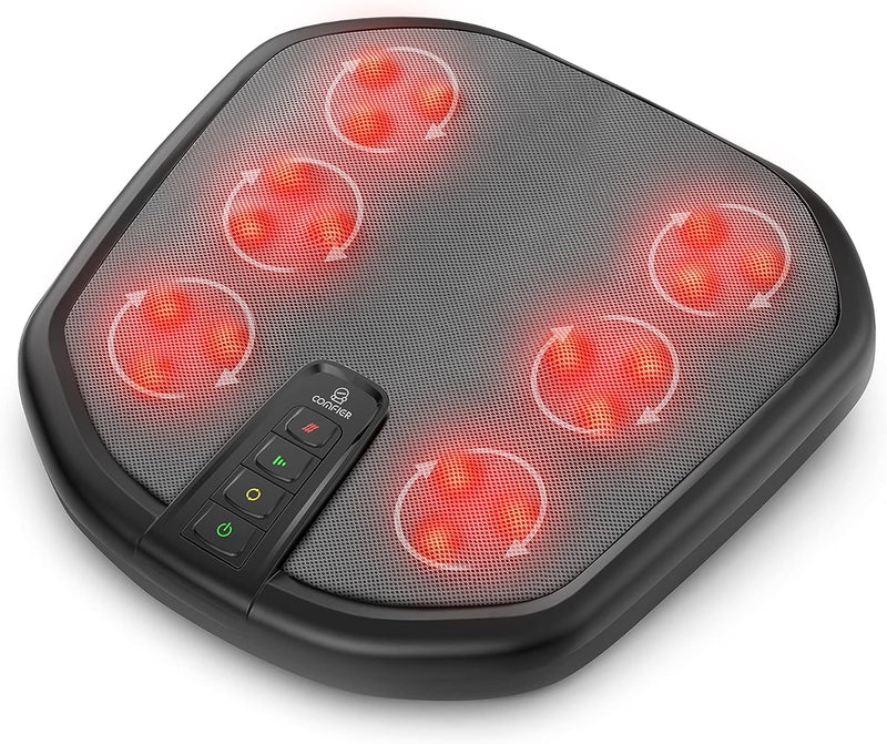 Comfier Shiatsu Foot and Back Massager with Heat, Kneading Massage, 3 Modes, 3 Intensities, CF-5913