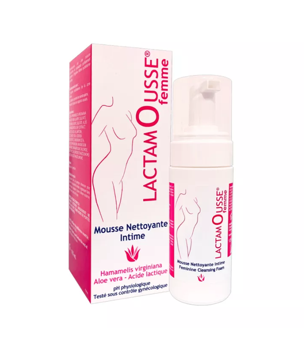 Lactamousse Feminine Cleansing Foam pH-Balanced Intimate Hygiene 125 ml