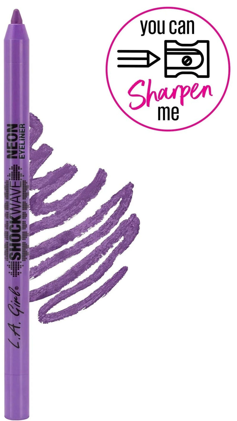 L.A. Girl Shockwave Vivid Eyeliner Pencil Gel Finish Neon or Metallic