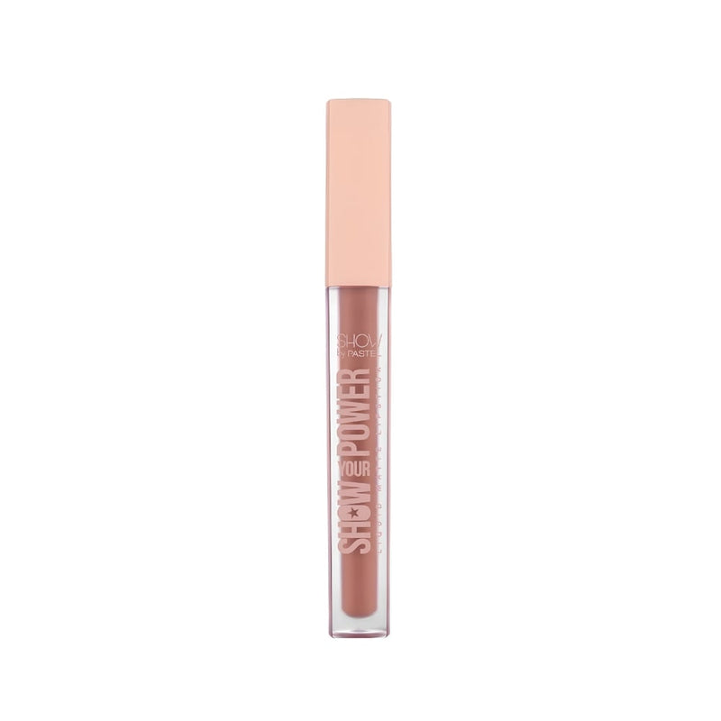 Show By Pastel Matte Liquid Lipstick 609 Boogie Nude, Creamy Full-Coverage Formula, 8-Hour Wear