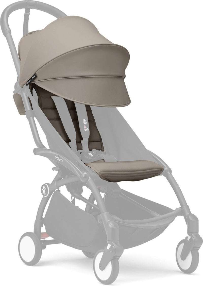 Stokke YOYO 6+ Color Pack Stroller Seat Fabric and Canopy Taupe