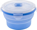 Nuvita Collapsible Silicone Food Storage Container Airtight Blue 540 ml