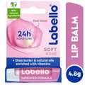 Labello Velvet Rose Lip Balm, Light Pink Tint, Rose Scent