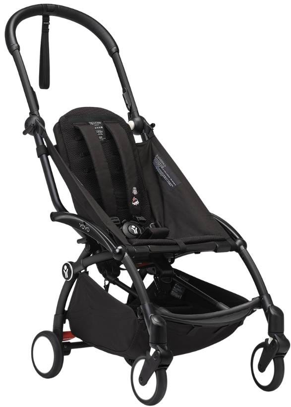 Stokke YOYO3 Stroller Frame Black, Foldable Lightweight Travel Frame
