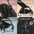 Stokke YOYO3 Stroller Frame Black, Foldable Lightweight Travel Frame