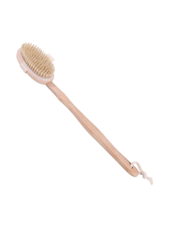 Spa System BK25-207 Body Loofah with Long Handle, Gentle Exfoliating Bath Scrubber