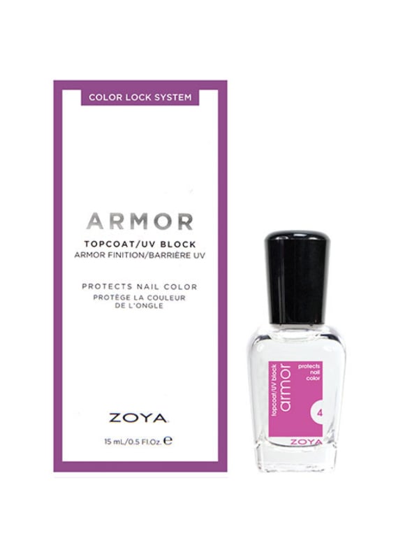 Zoya Armor Top Coat Nail Polish Quick-Drying Glossy Finish ZTAR01 15 ml