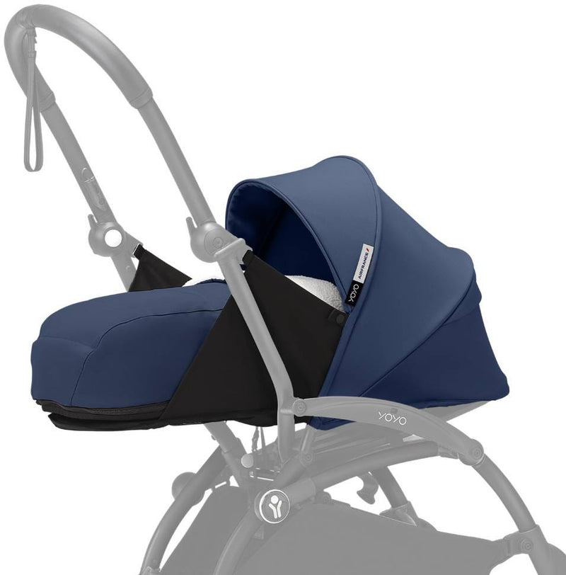 Stokke YOYO Newborn Pack 0+ Bassinet with Canopy Air France Blue