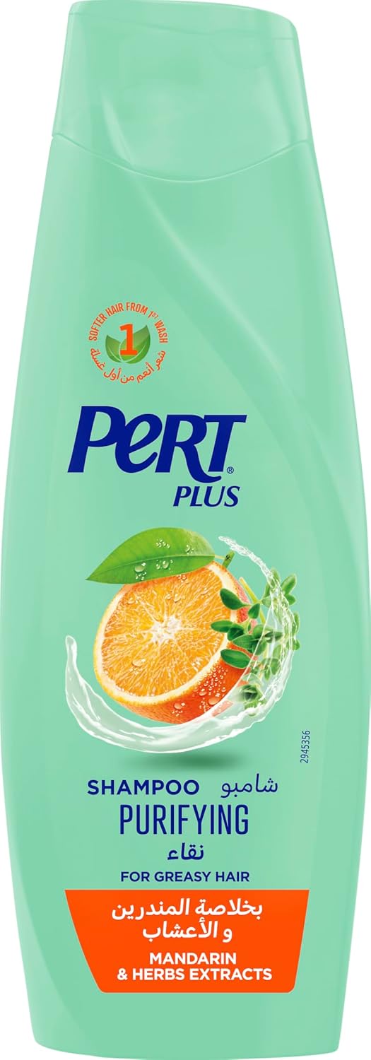 Pert Plus Shampoo Fine & Greasy Hair Liquid Mandarin Extract 400 ml