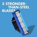 Gillette Mach3 Turbo Razor with Refill Blades, Turbo Anti-Friction Technology