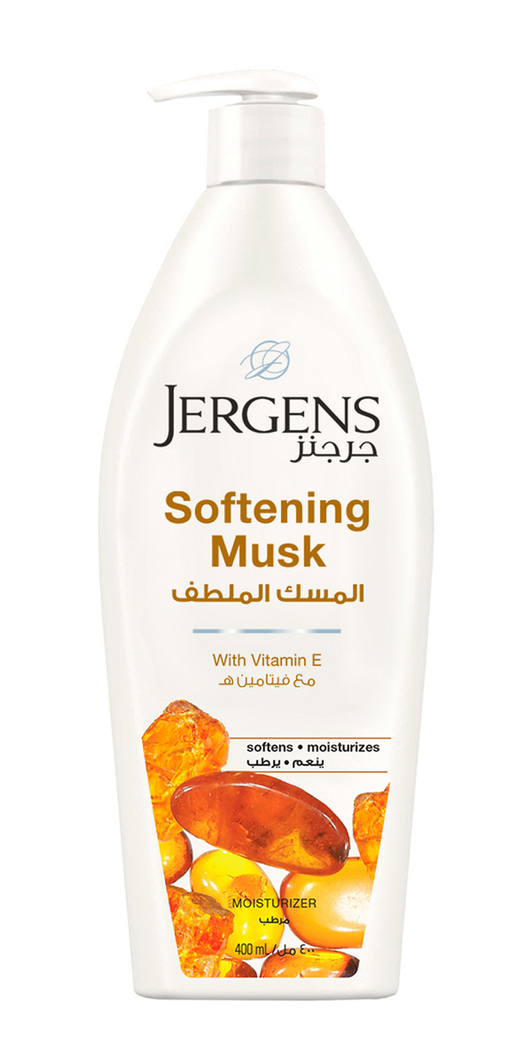 Jergens Body Lotion Musk Fragrance Hydrating Moisturizer 400 ml