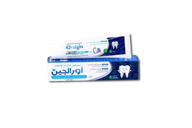 Oralgin Kids Toothpaste Raspberry Flavor Fluoride-Free Myrrh Extract 50 ml